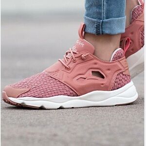 Reebok Furylite Woven Sneakers 
Rustic clay desert stone and Chalk size 7